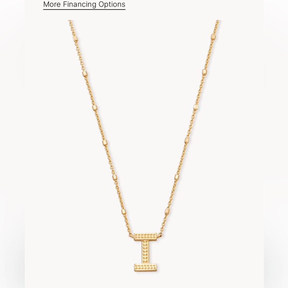 Kendra Scott Letter “I” necklace